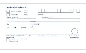 come compilare raccomandata ar