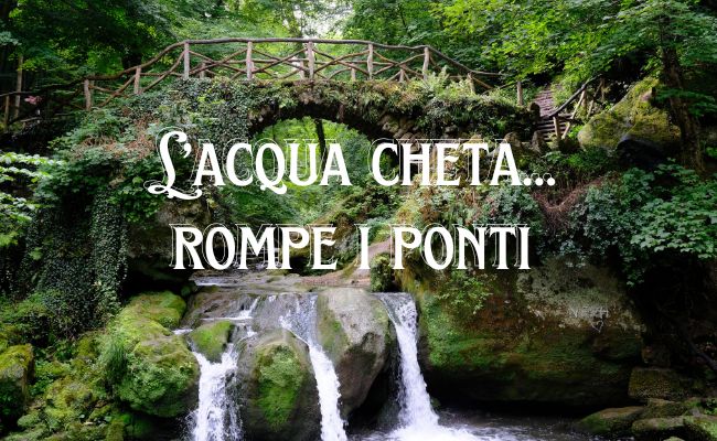 acqua cheta significato