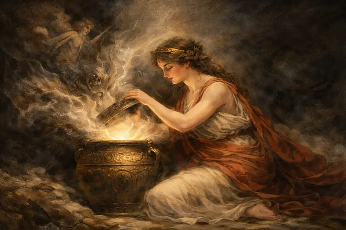 pandora che apre il vaso
