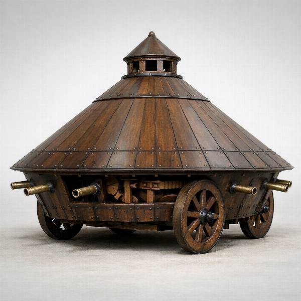 carro armato di leonardo da vinci