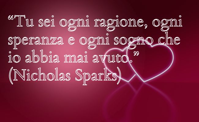 frasi sull'amore nicholas sparks
