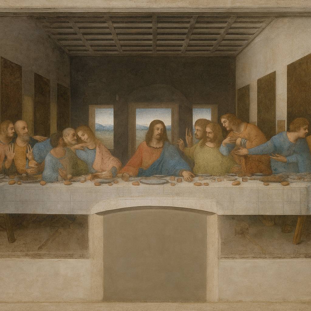 Il quadro ultima cena di Leonardo Da Vinci
